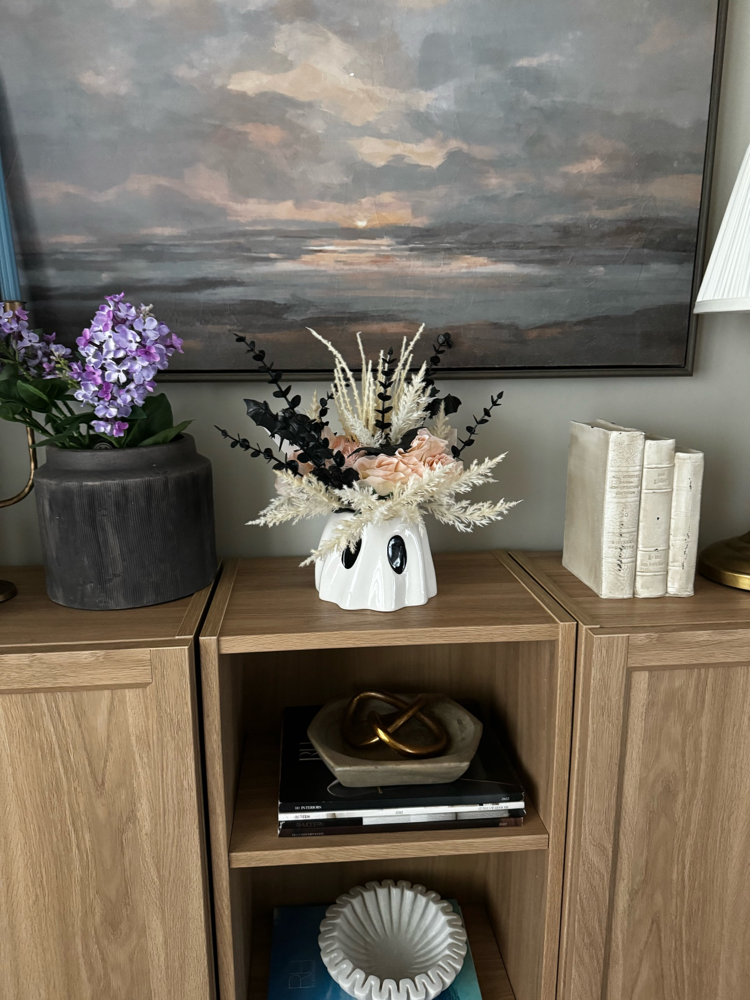 Ghost vase floral arrangement- cupcakes and cashmere brand at homegoods. I linked similar items & you can diy !

#LTKFindsUnder50 #LTKHome #LTKSeasonal