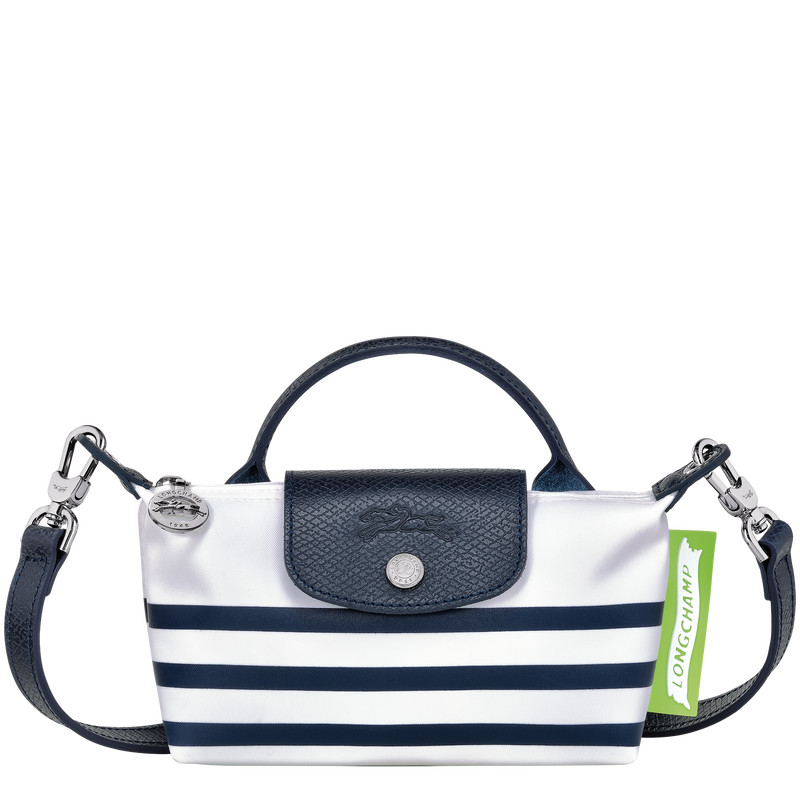 Le Pliage Collection Pouch Navy/White - Canvas (34205HDF165) | Longchamp US | Longchamp