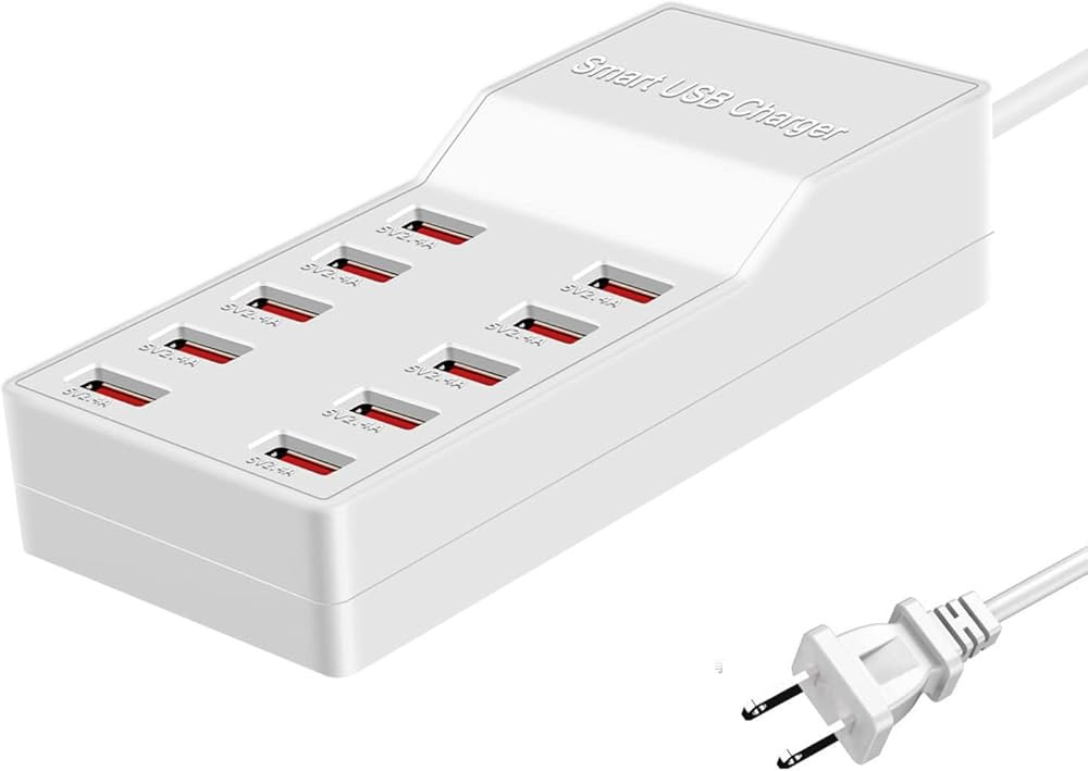 MaxLax USB Charger Station,10-Port 50W/10A Multiple USB Charging Station,Multi Ports USB Charger ... | Amazon (US)