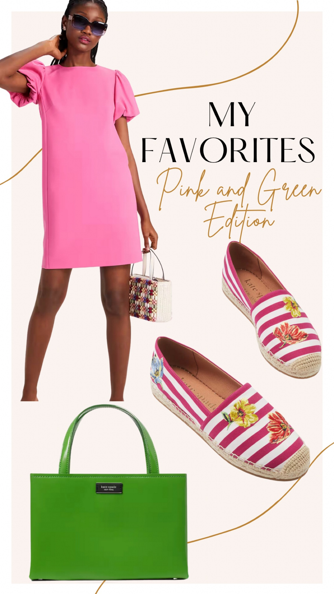 I love a pink and green moment and this entire look is simply fabulous, totally me and ON SALE!!! 

#LTKsalealert #LTKwedding #LTKSeasonal