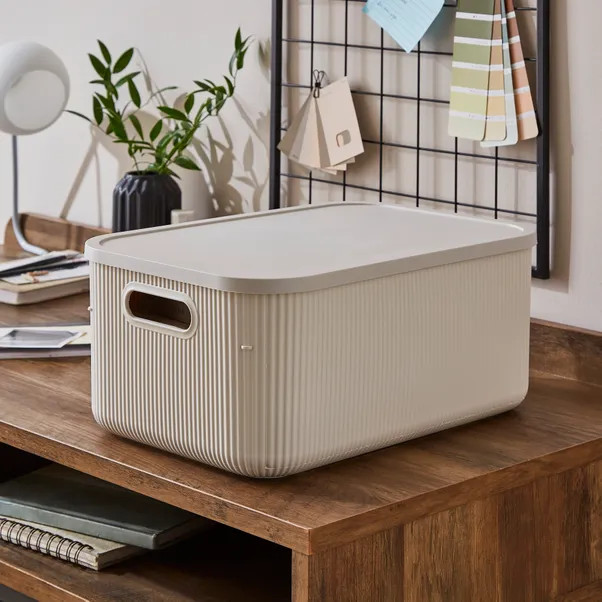 Ribbed Storage Box | Dunelm