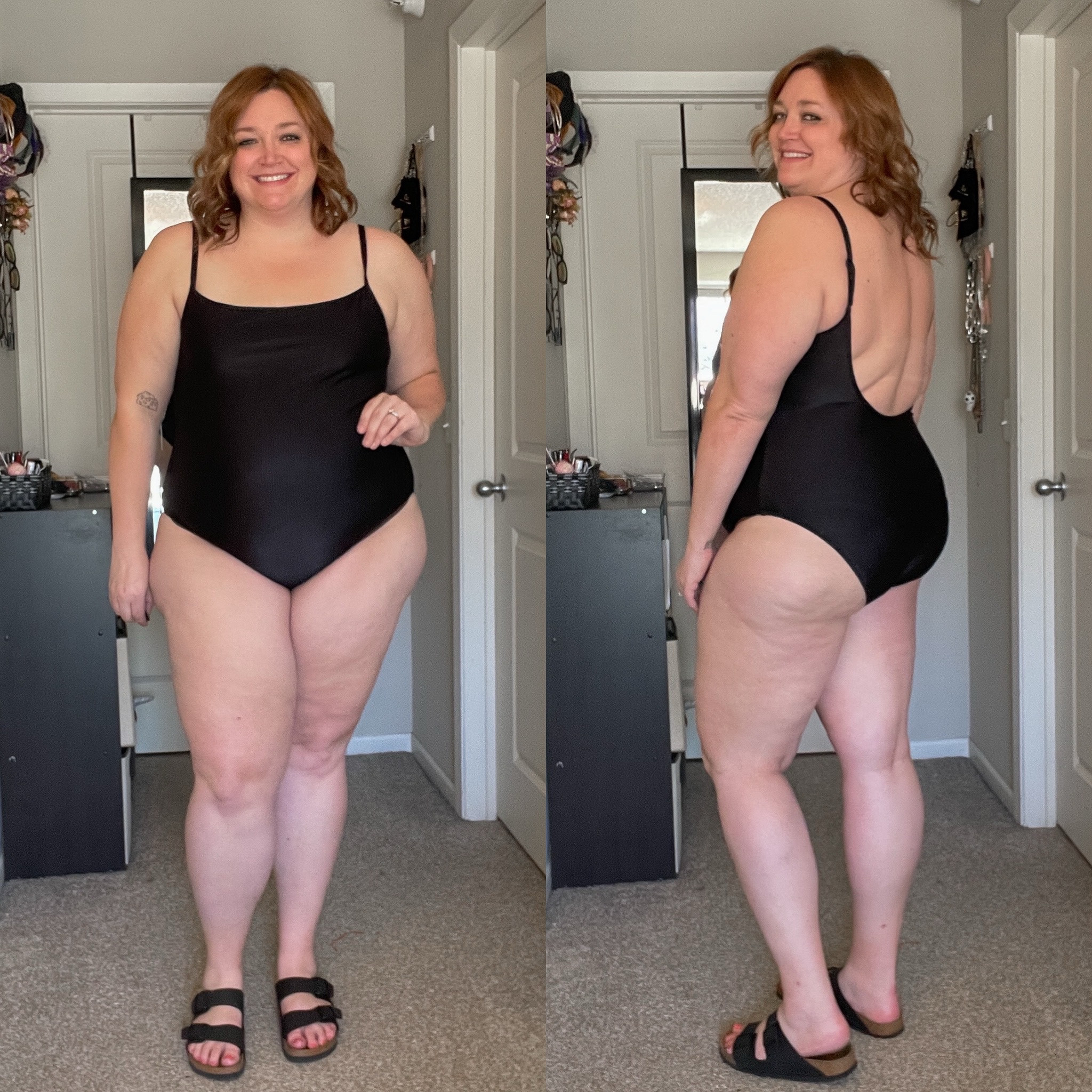 Plus size swimsuit with my favorite Sandals

#LTKplussize #LTKswim #LTKmidsize