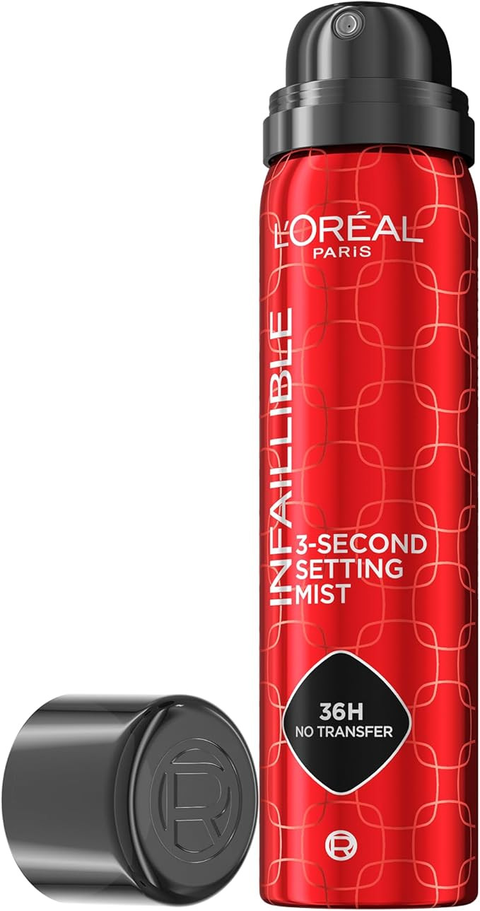 L'Oreal Paris Infallible 3-second Setting Spray, Long-Lasting Fixing Spray for Face, lightweight ... | Amazon (UK)