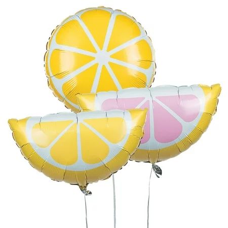 Lemonade Party Mylar Balloons - Party Decor - 3 Pieces | Walmart (US)