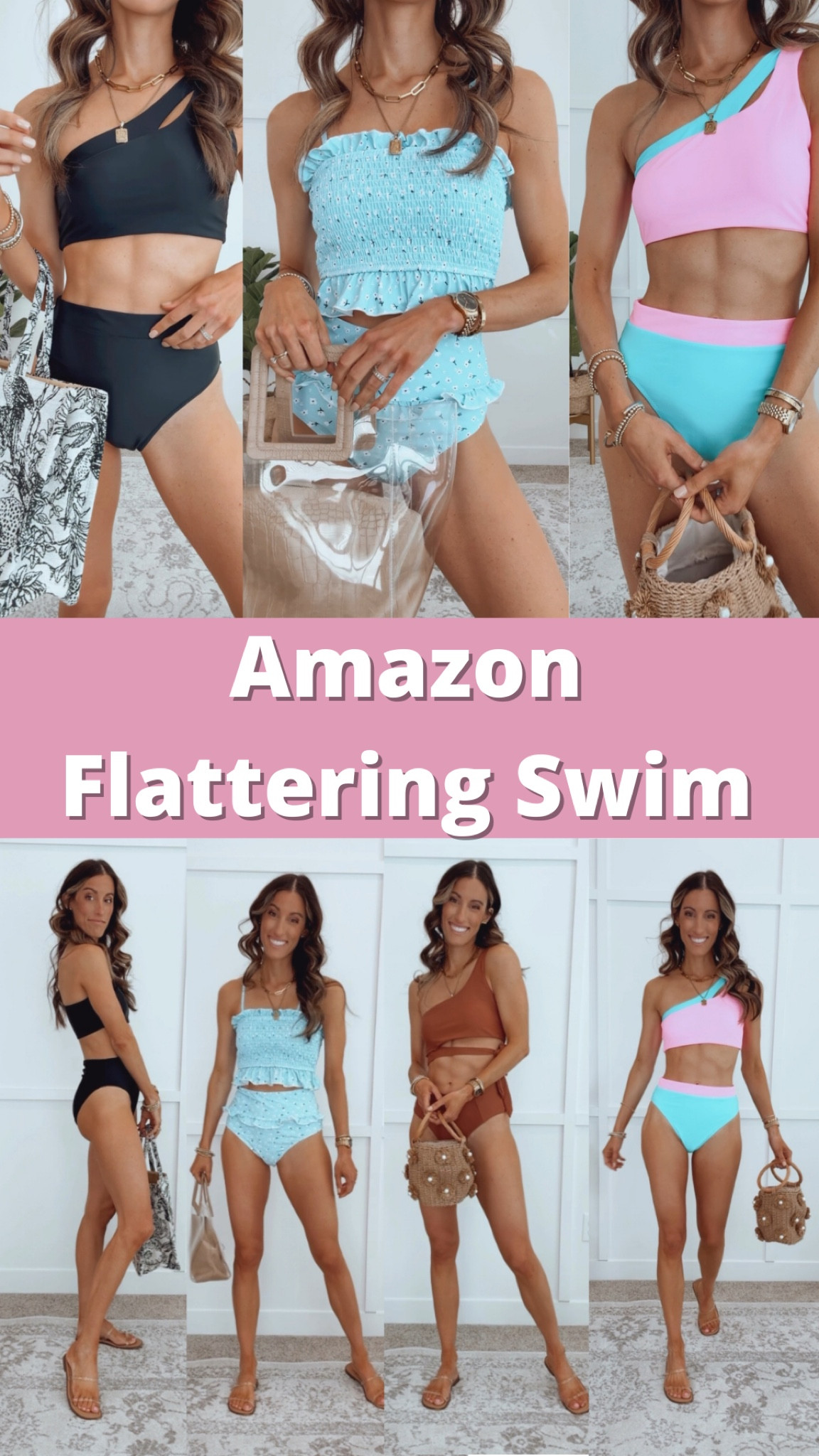 I love that these swimsuits are nice and high waisted offering great tummy control! Slightly cheeky but make your legs look SO LONG! Wearing my true to size in each - small. 

Swimsuits | swim | spring break outfits 

#LTKtravel #LTKswim #LTKSpringSale