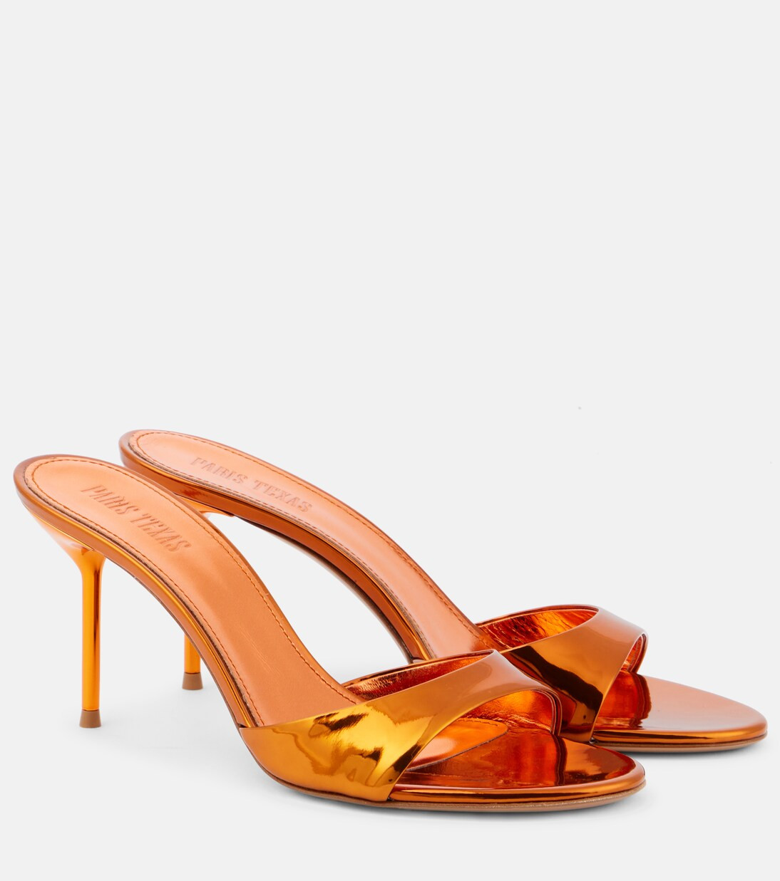 Lidia 70 metallic leather sandals | Mytheresa (UK)