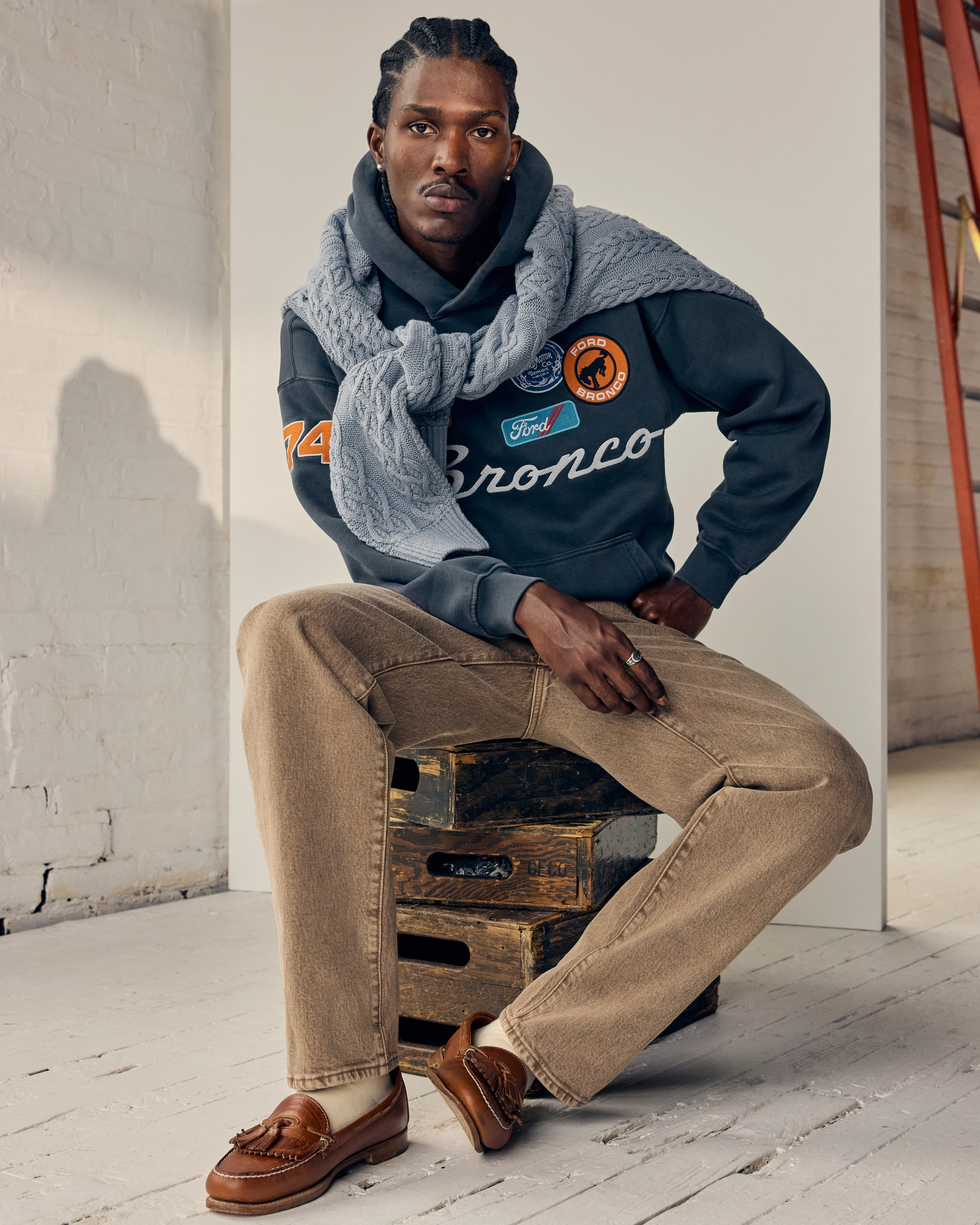 Bronco Graphic Popover Hoodie | Abercrombie & Fitch (US)