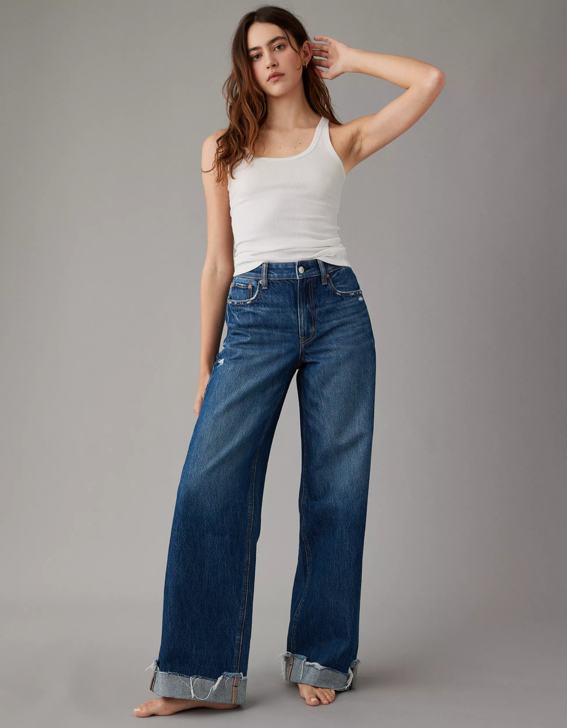 AE Boyfriend Scoop Tank Top | American Eagle Outfitters (US & CA)