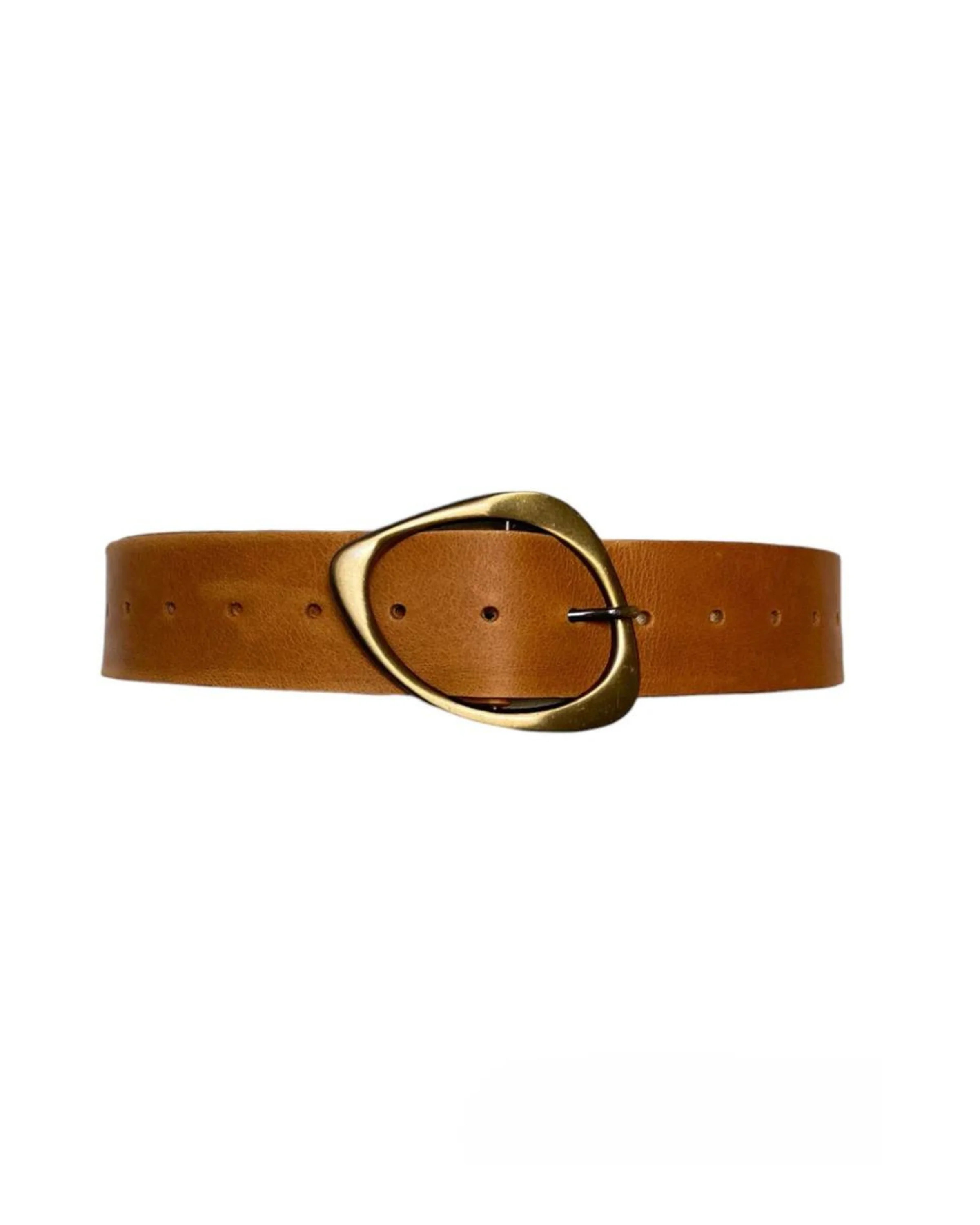 Luxe Leather Belt - Cognac | ADA Collection