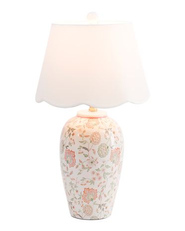 26in Floral Decal Ceramic Table Lamp | Bedroom | Marshalls | Marshalls