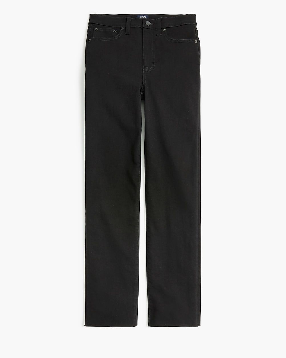 Black stovepipe straight jean in signature stretch+ | J.Crew Factory
