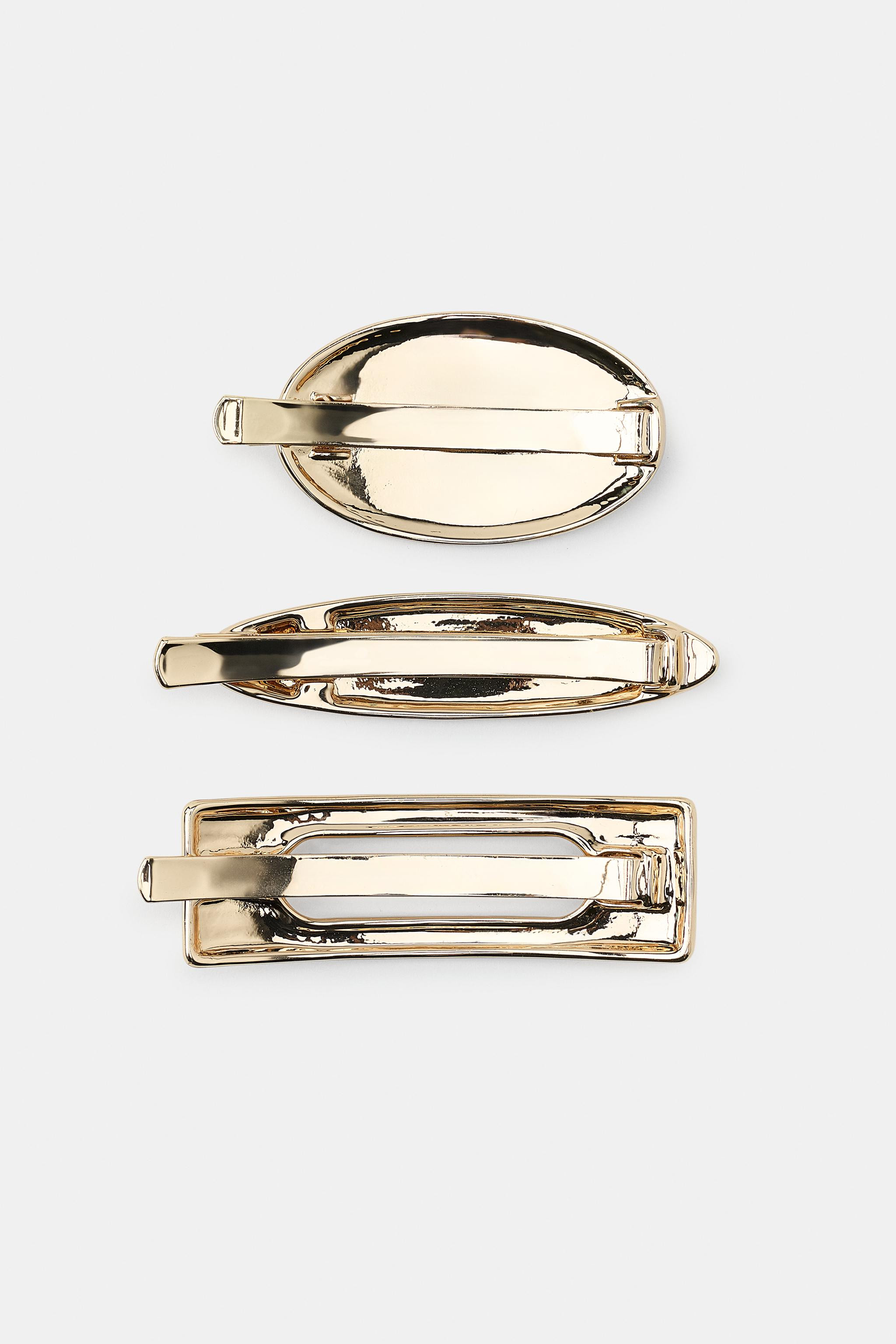 GEOMETRIC METAL CLIP PACK | Zara US