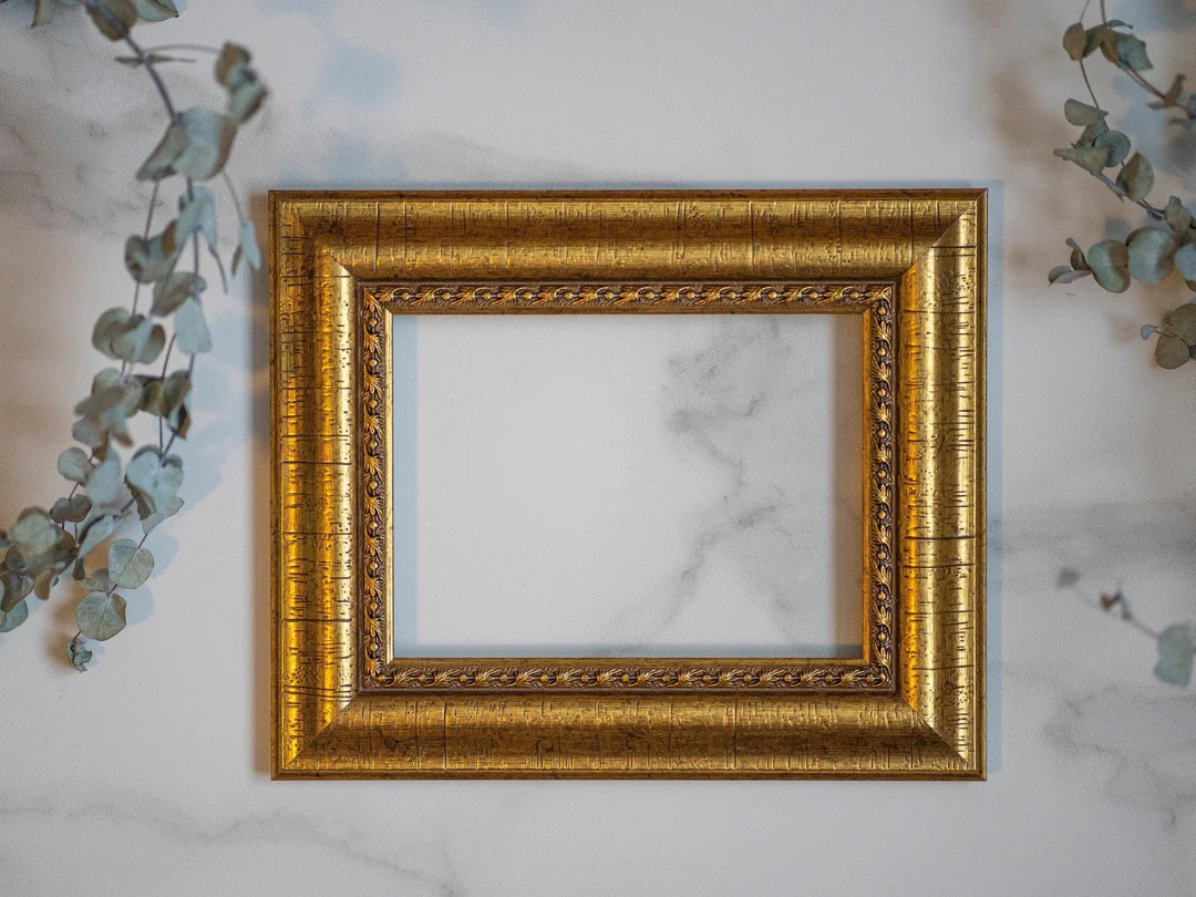 6x8 IN Antique style fine art frame gold color, 15X20 CM vintage style picture frame,picture fram... | Etsy (CAD)