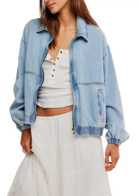 Free People Women's We The Free Birdie Denim Jacket | Belk