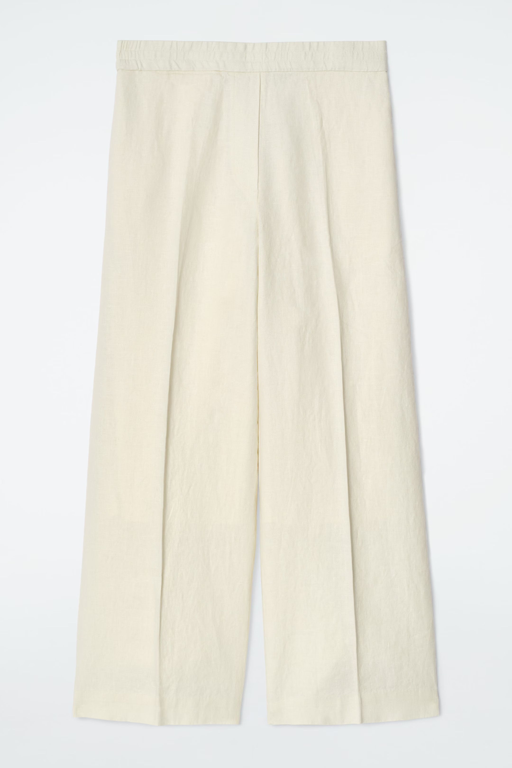 PANTALONES DE LINO SASTRE DE PERNERA RECTA - AMARILLO MANTEQUILLA | COS (EU)