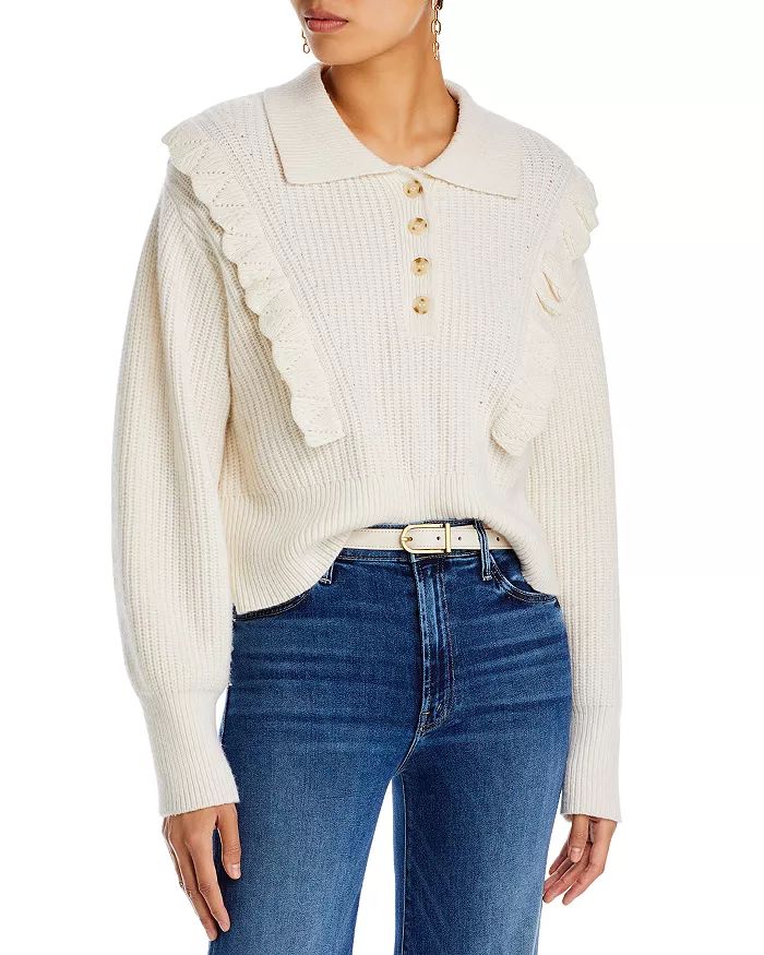 Noelia Collared Ruffle Sweater | Bloomingdale's (US)