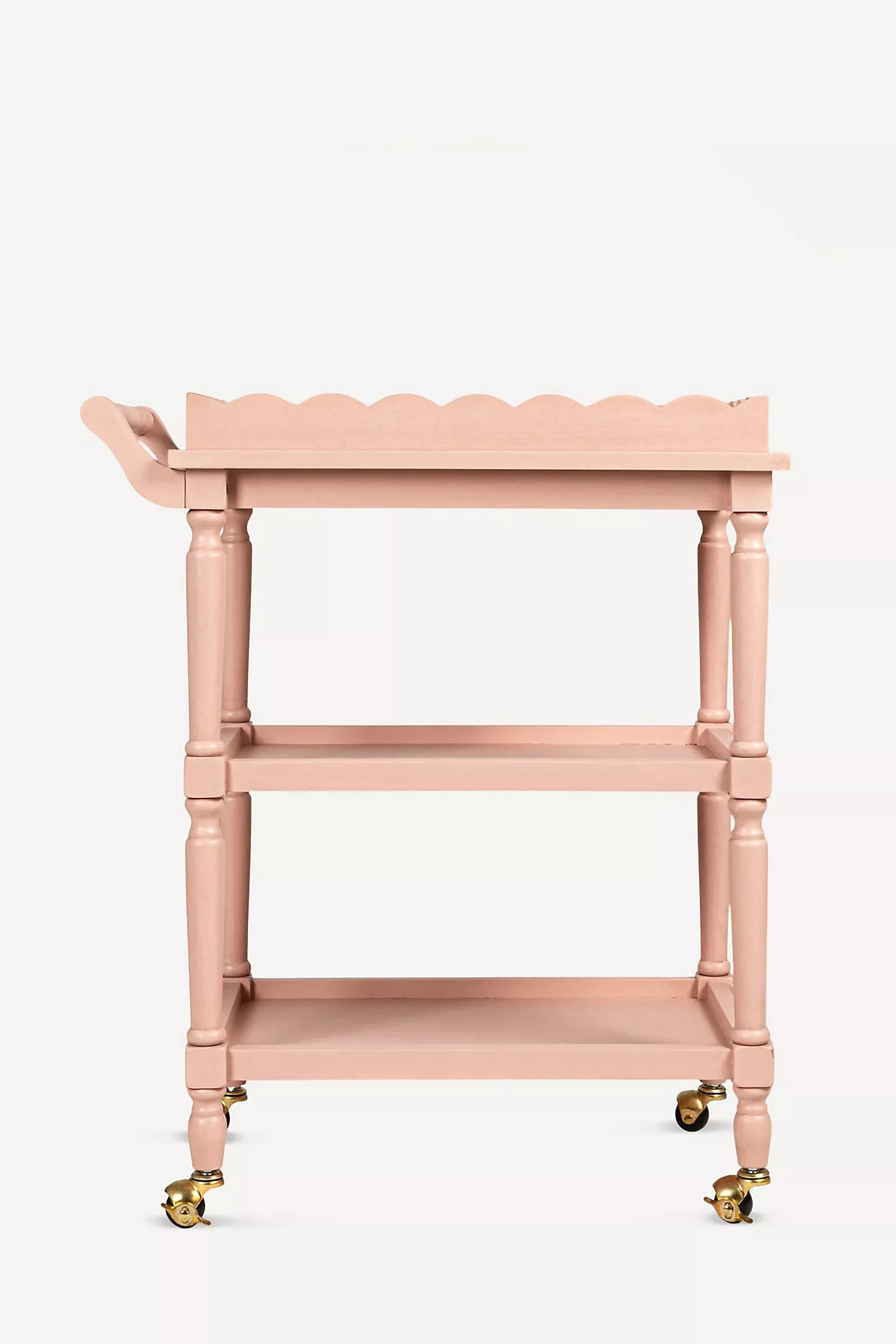 Three-Tier Scallop Tray Bar Cart | Anthropologie (US)