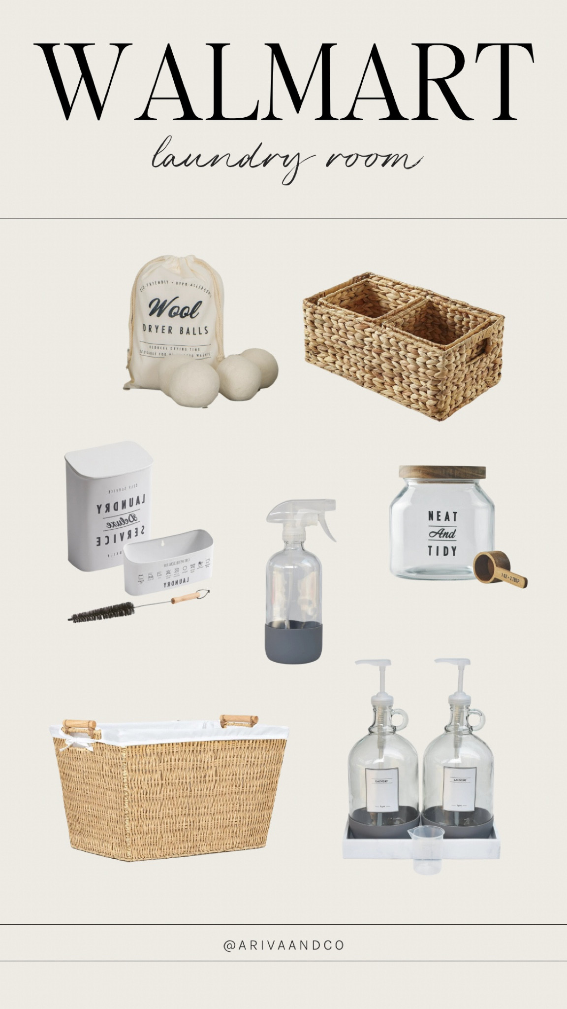 Walmart laundry room organization 

#LTKHome #LTKxWalmart #LTKFindsUnder50