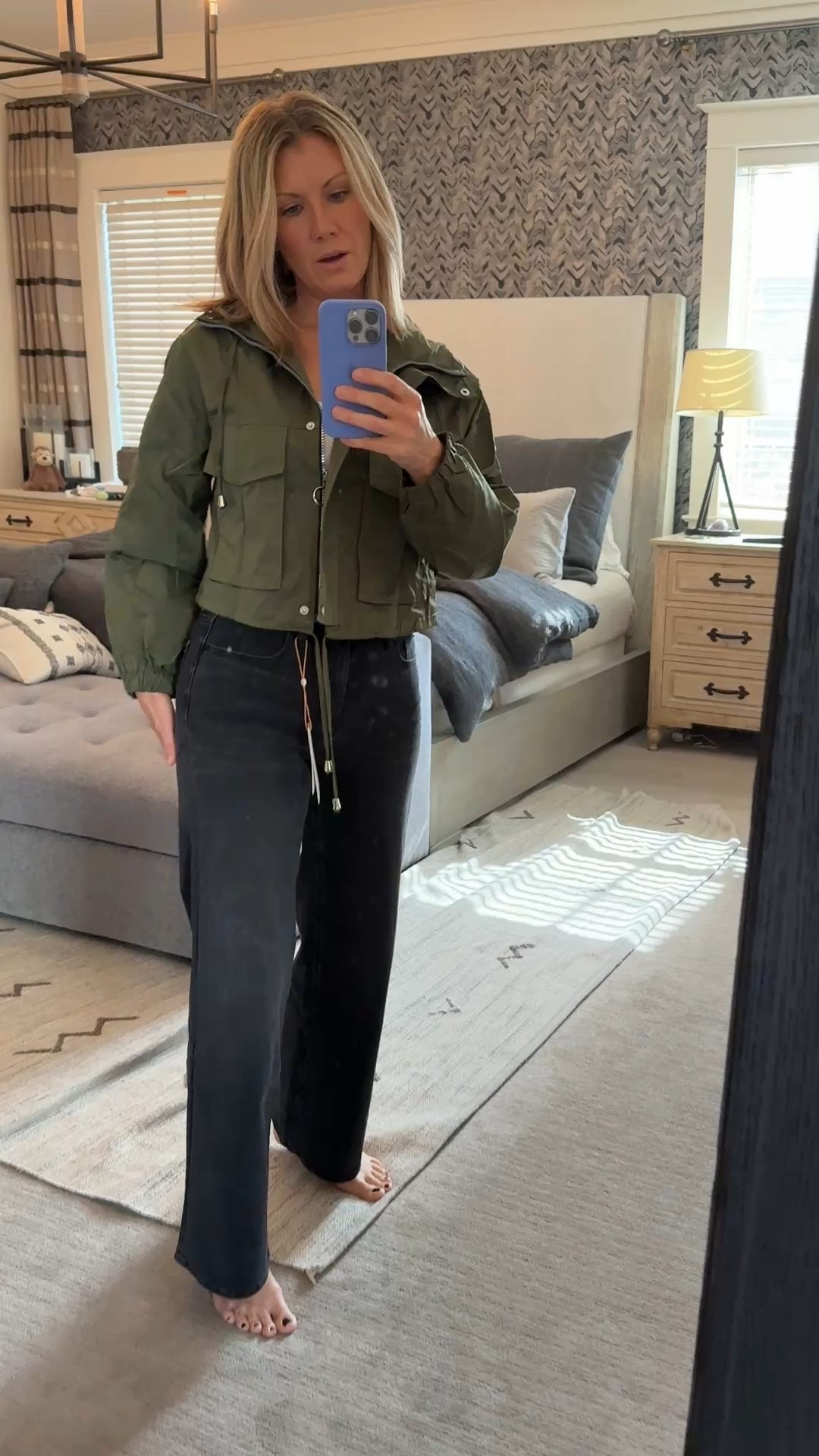 Those dupe jeans I shared with you guys are actually so good! 
Size 26 in jeans
Size small in jacket 

#LTKFindsUnder100 #LTKOver40