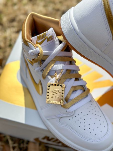 New Air Jordan 1 High Retro. I received an early release of these. But I’ve linked some of my favorites here.  #Jordan #Nike #AirJordan1 #Gold #Sneakerheads