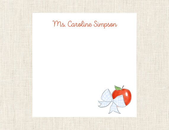 Teacher Notepad Personalized Watercolor | Etsy (US)