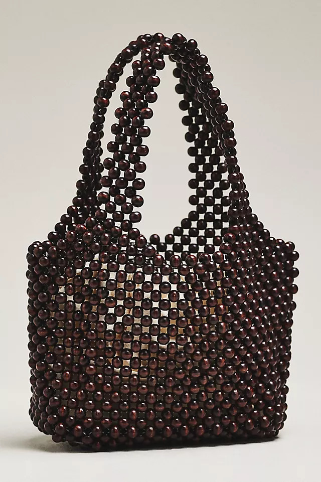 Sonia Wood Bead Mini Slouchy Tote Bag | Anthropologie (US)