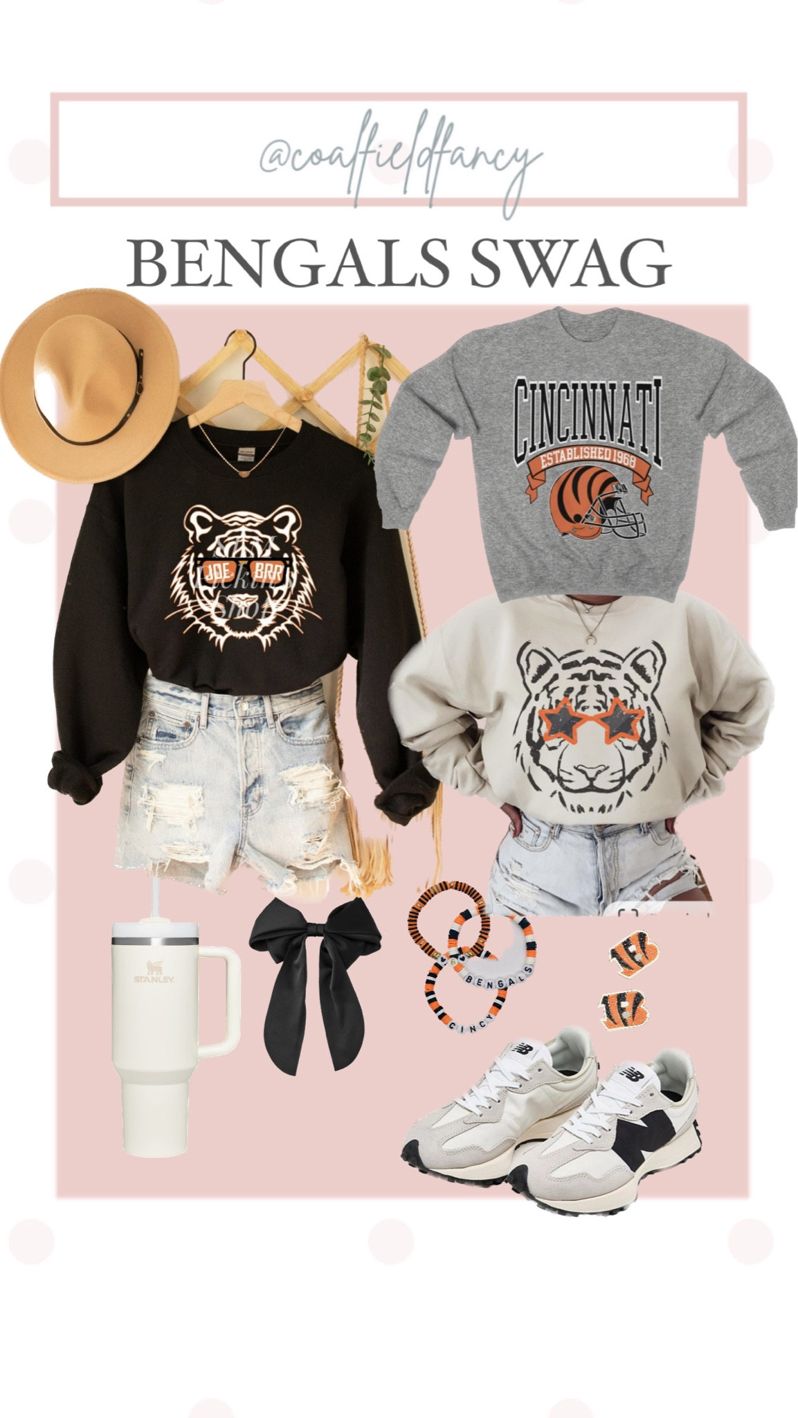 Cincinnati Bengals Sweatshirt
Super Bowl outfit
New Balance 327

#LTKunder50 #LTKunder100