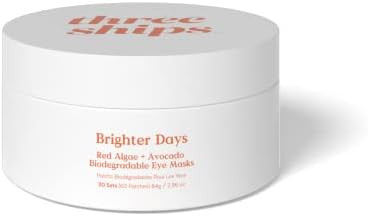 Three Ships Brighter Days Red Algae + Avocado Biodegradable Eye Masks – As Seen on Dragons’ D... | Amazon (CA)