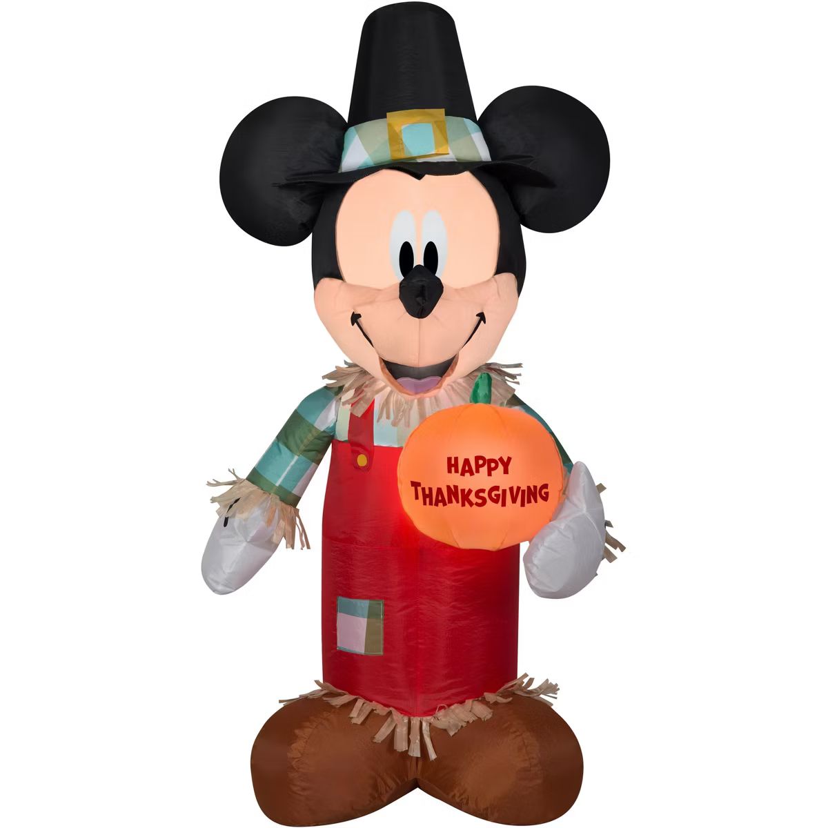 Gemmy Airblown Inflatable Mickey Holding Pumpkin Disney , 3.5 ft Tall, Orange | Target