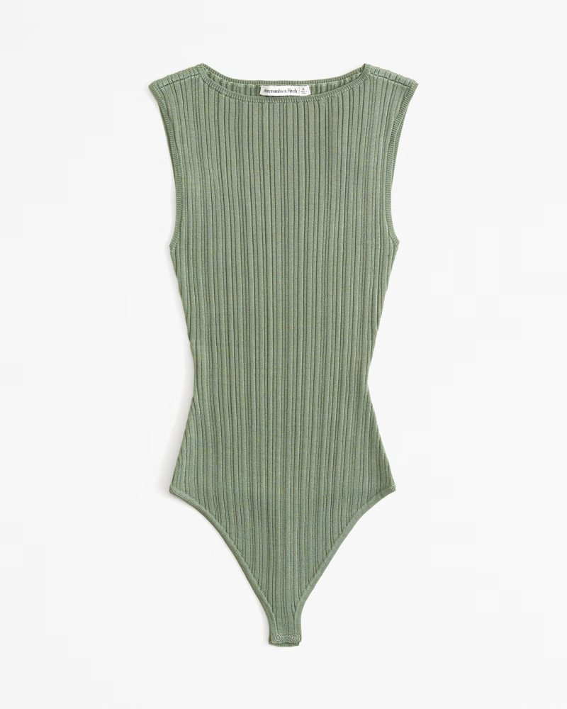 Glossy Slash Bodysuit | Abercrombie & Fitch (US)