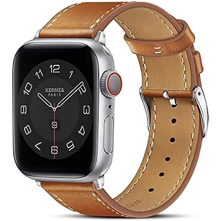 WFEAGL Compatible iWatch Band 38mm 40mm 41mm 42mm 44mm 45mm, Top Grain Leather Bands of Many Colo... | Amazon (US)