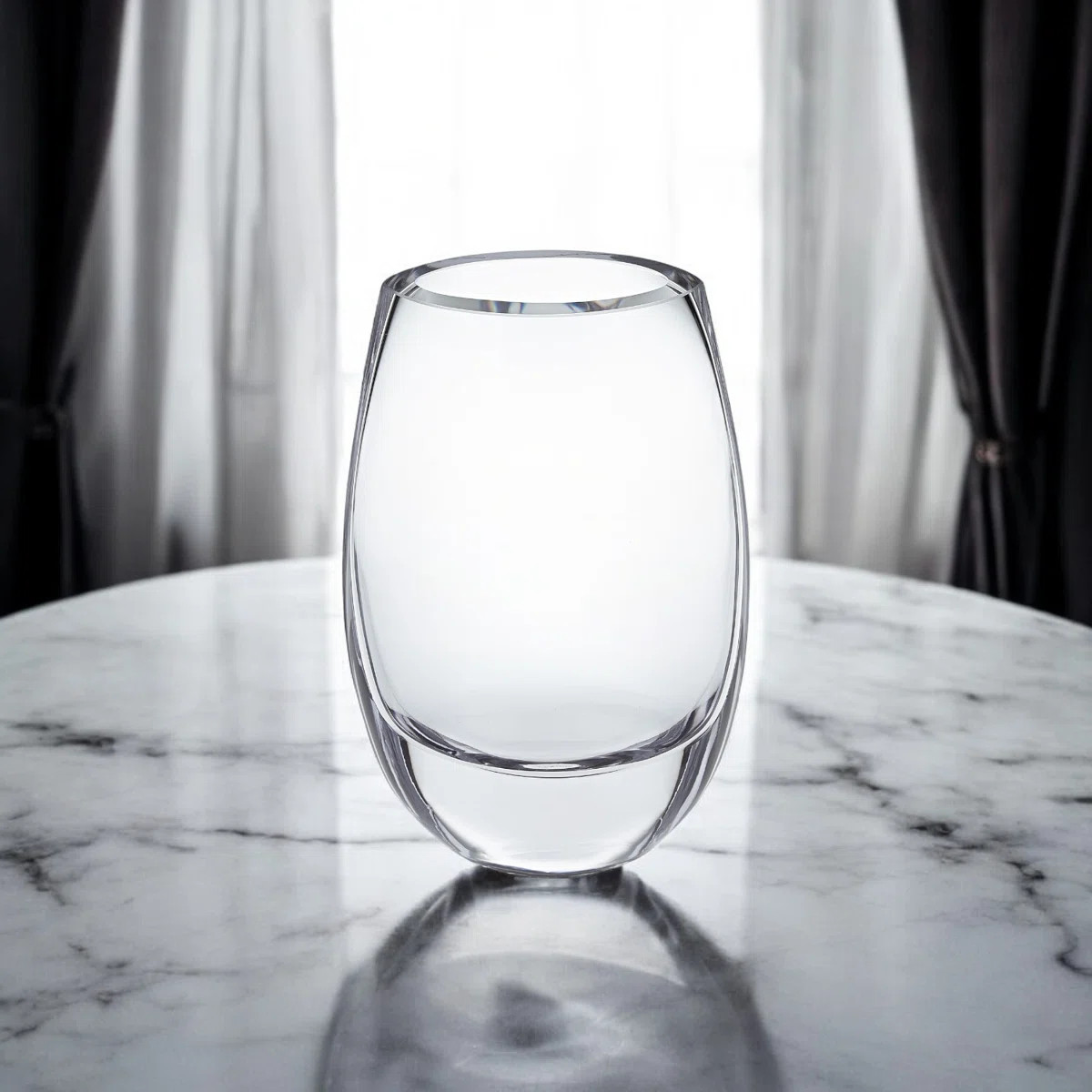 Francky 8" Cylinder Crystal Glass Table Vase | Wayfair North America