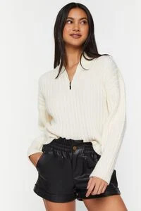 Faux Leather Paperbag Shorts | Forever 21 (US)