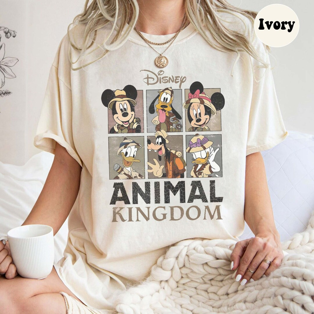 Mickey and Friends Safari Comfort Colors Shirt, Animal Kingdom Shirt, Safari Mode Tee, Disney Fam... | Etsy (US)