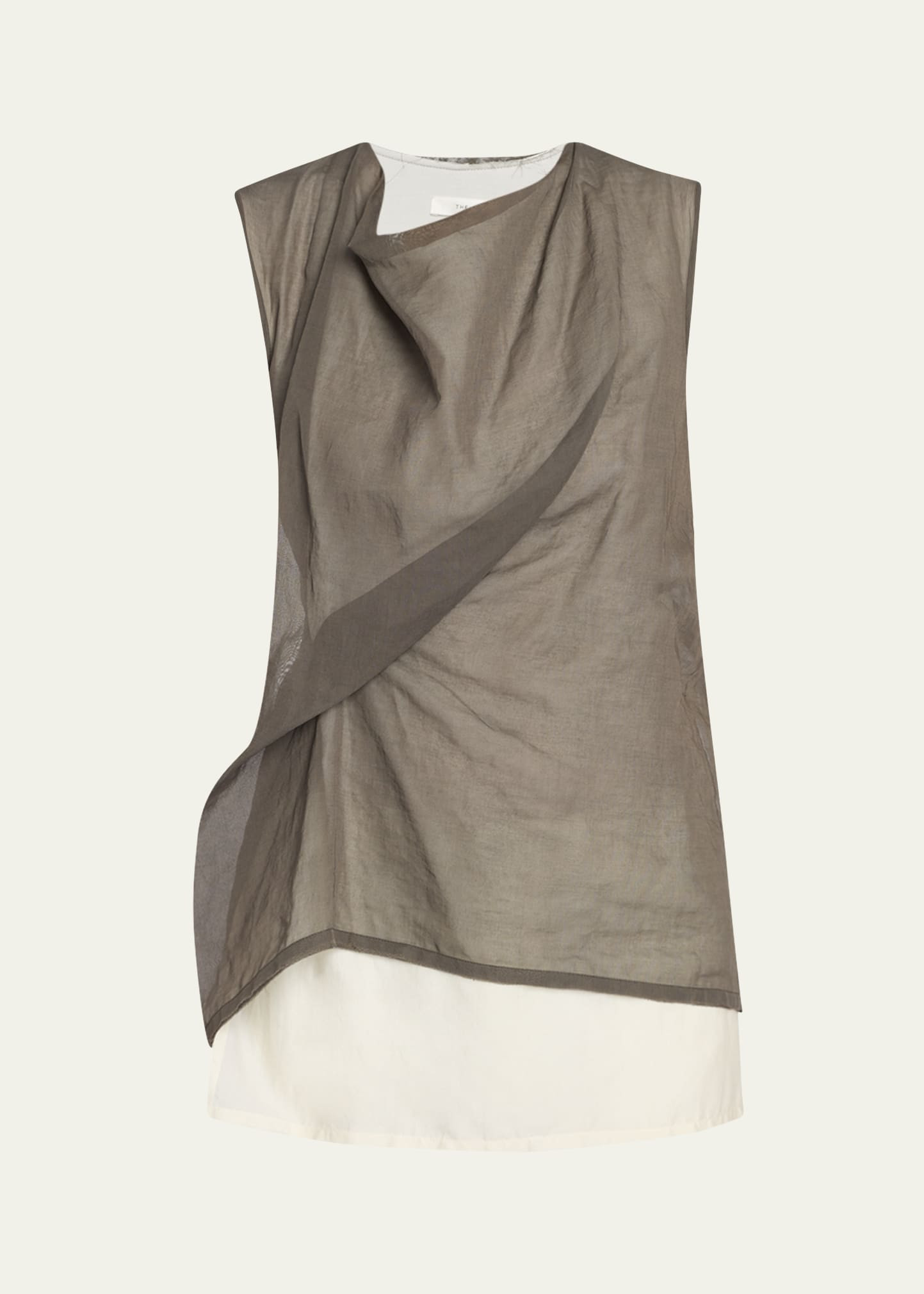THE ROW Inawa Draped Layered Sleeveless Top | Bergdorf Goodman