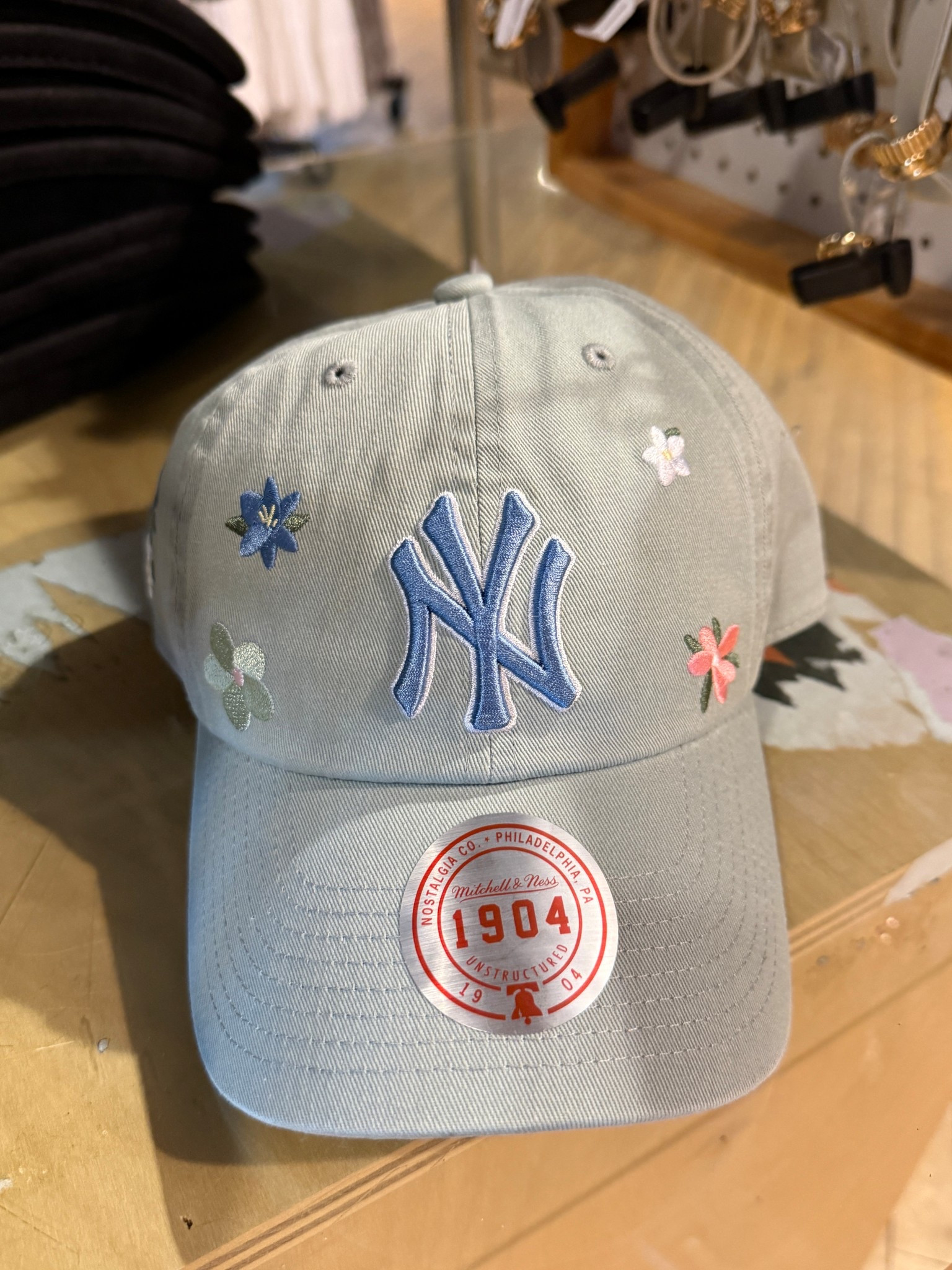 Cute light blue spring Yankees cap with pretty flowers! 

#LTKgrwm #LTKSeasonal