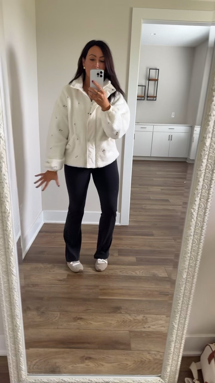 Weekly Target Tuesday finds! 🎯 I love a mini flare legging - $30 and so so soft. Jacket is so cute with the embroidered flowers - comes in other colors. Wearing medium in both! @Target

#LTKootd #LTKSeasonal #LTKdayinmylife