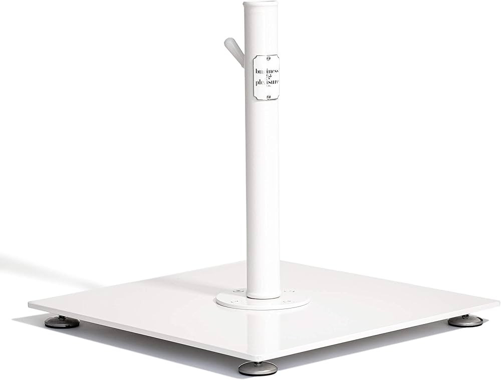 Business & Pleasure Co. Classic White Umbrella Base - Perfect for The Patio Table or Pool - Heavy... | Amazon (US)
