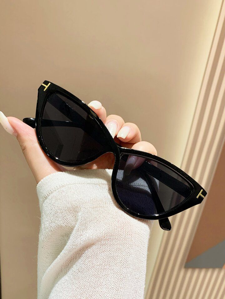 1pc Cat Eye Shaped Sunglasses For Beach Sunshade And Fashion | SHEIN