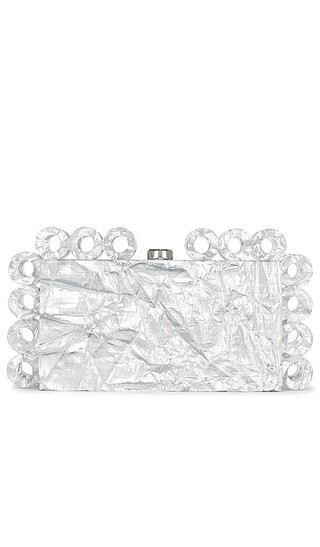 Harlow Clutch in Silver | Revolve Clothing (Global)