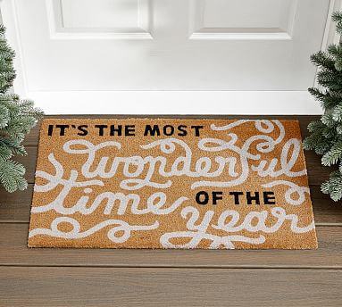Most Wonderful Time Doormat | Pottery Barn (US)