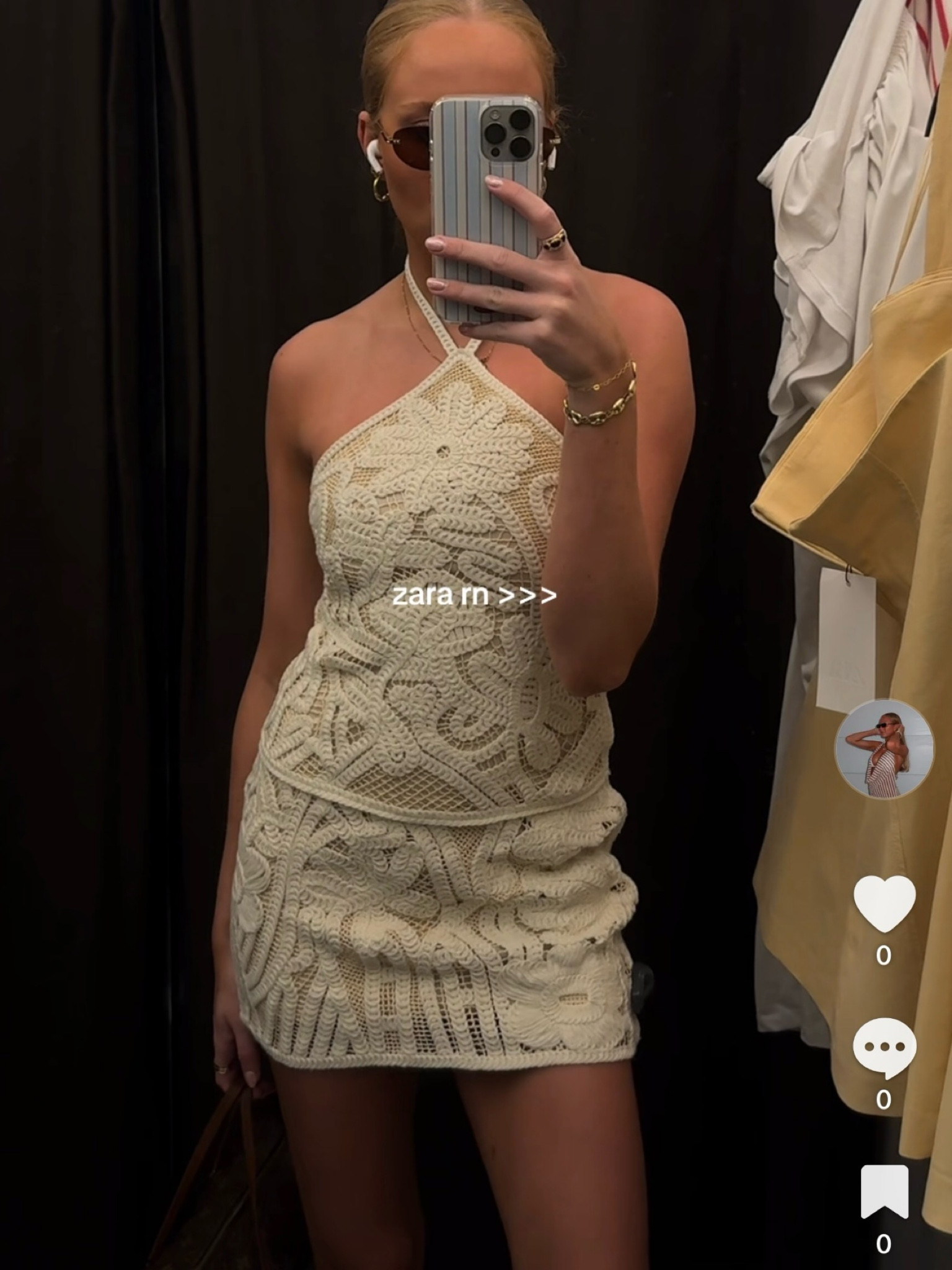 crochet zara dress