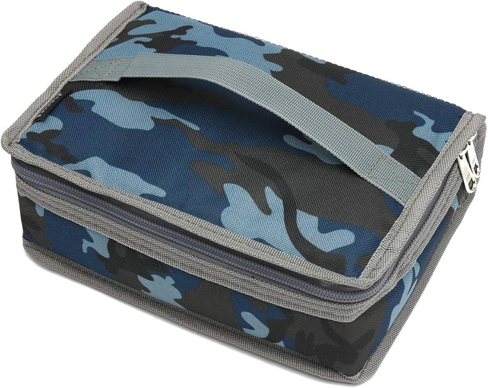 FlowFly Small Insulated Lunch box Portable Soft Bag Mini Cooler Thermal Meal Tote Kit with Handle... | Amazon (US)