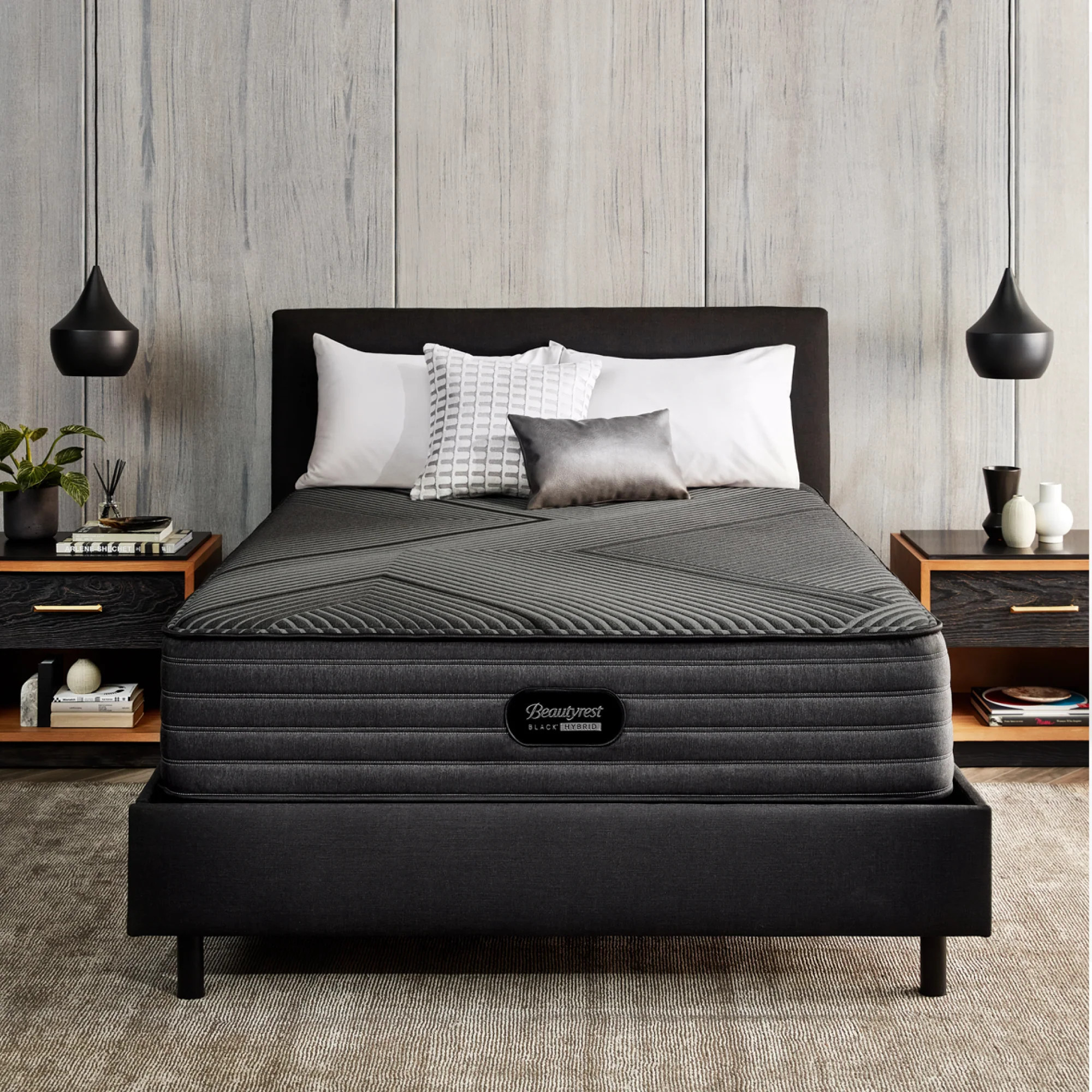 Beautyrest Black Hybrid Queen Mattress | LX-Class | 13.5"" Firm | Beautyrest