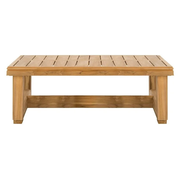 Safavieh  Couture Outdoor Montford Teak Commercial Grade Coffee Table - 50 IN W x 31 IN D x 13 IN... | Walmart (US)