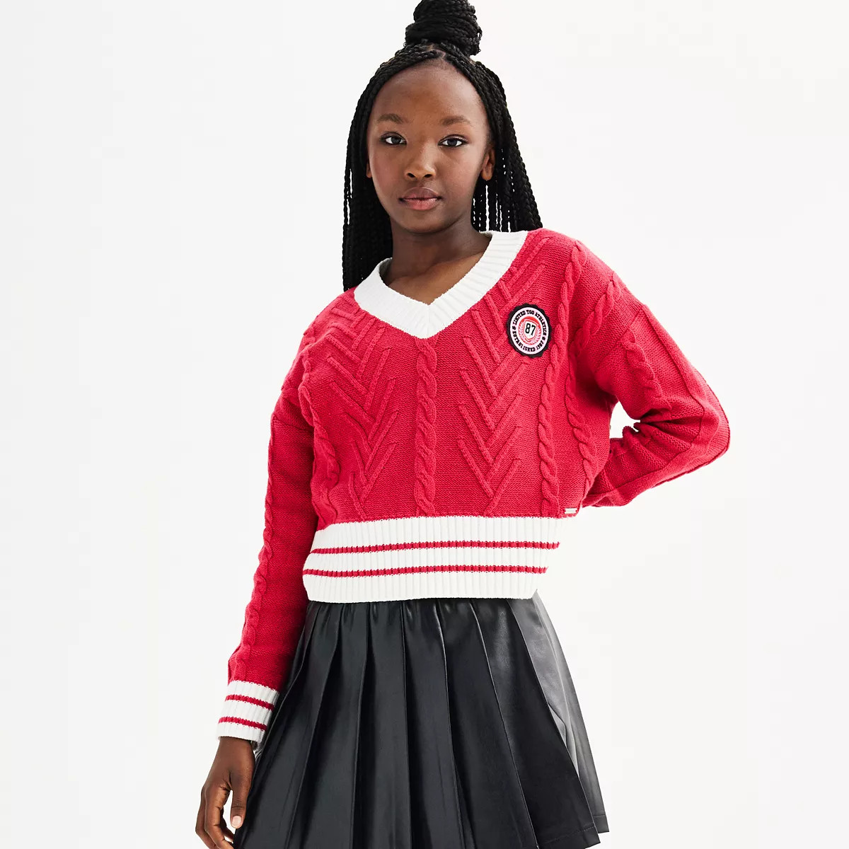 Girls 7-16 Limited Too V-Neck Sweater | Kohl's