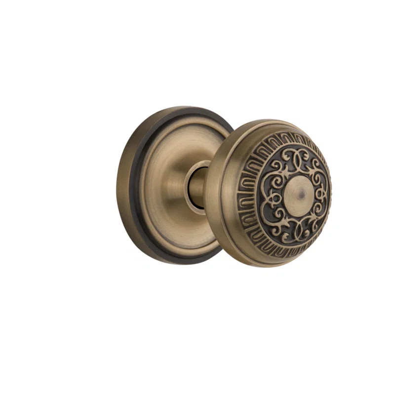 Classic Rosette with Egg & Dart Door Knob | Wayfair North America