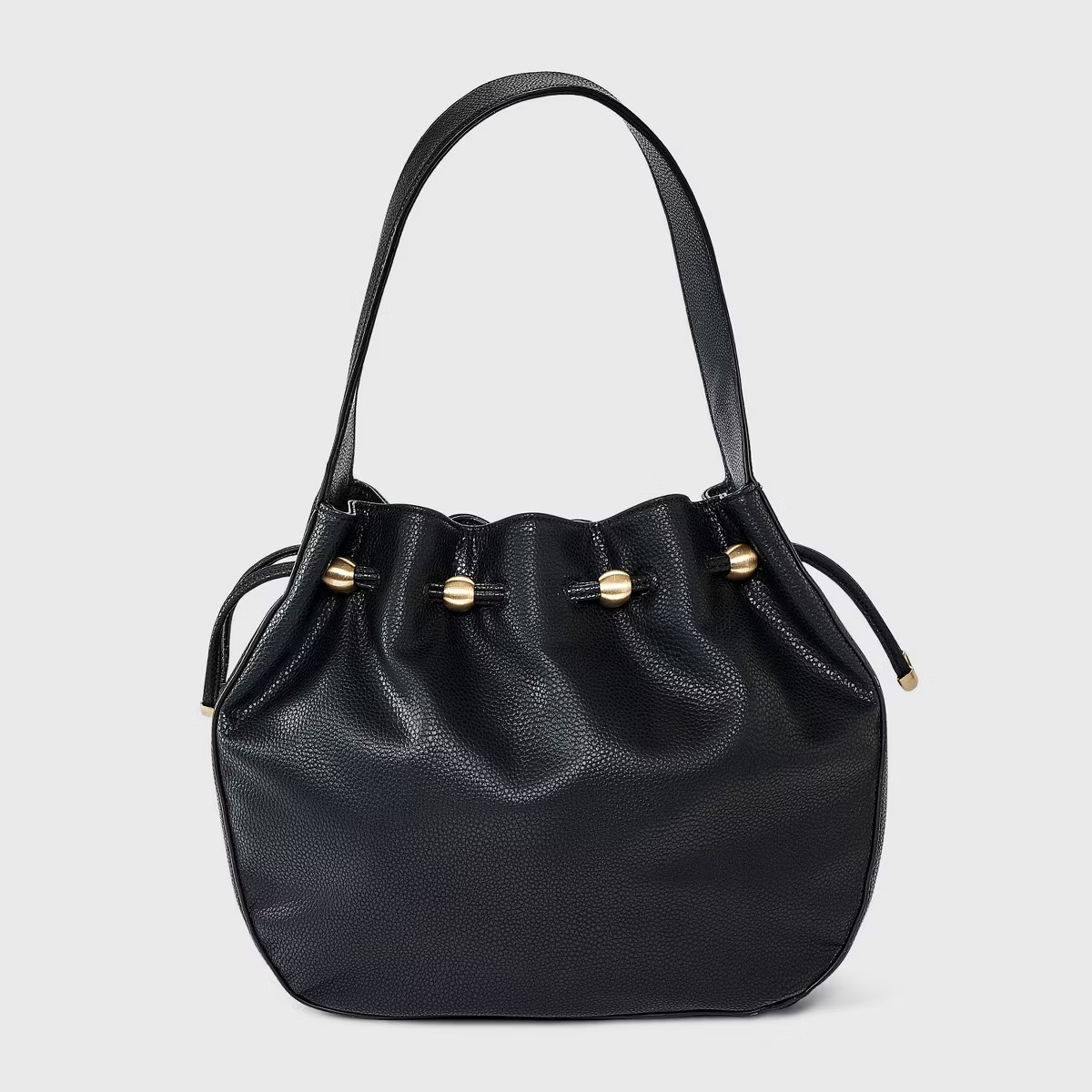 Drawstring Bucket Handbag - A New Day™ Black | Target