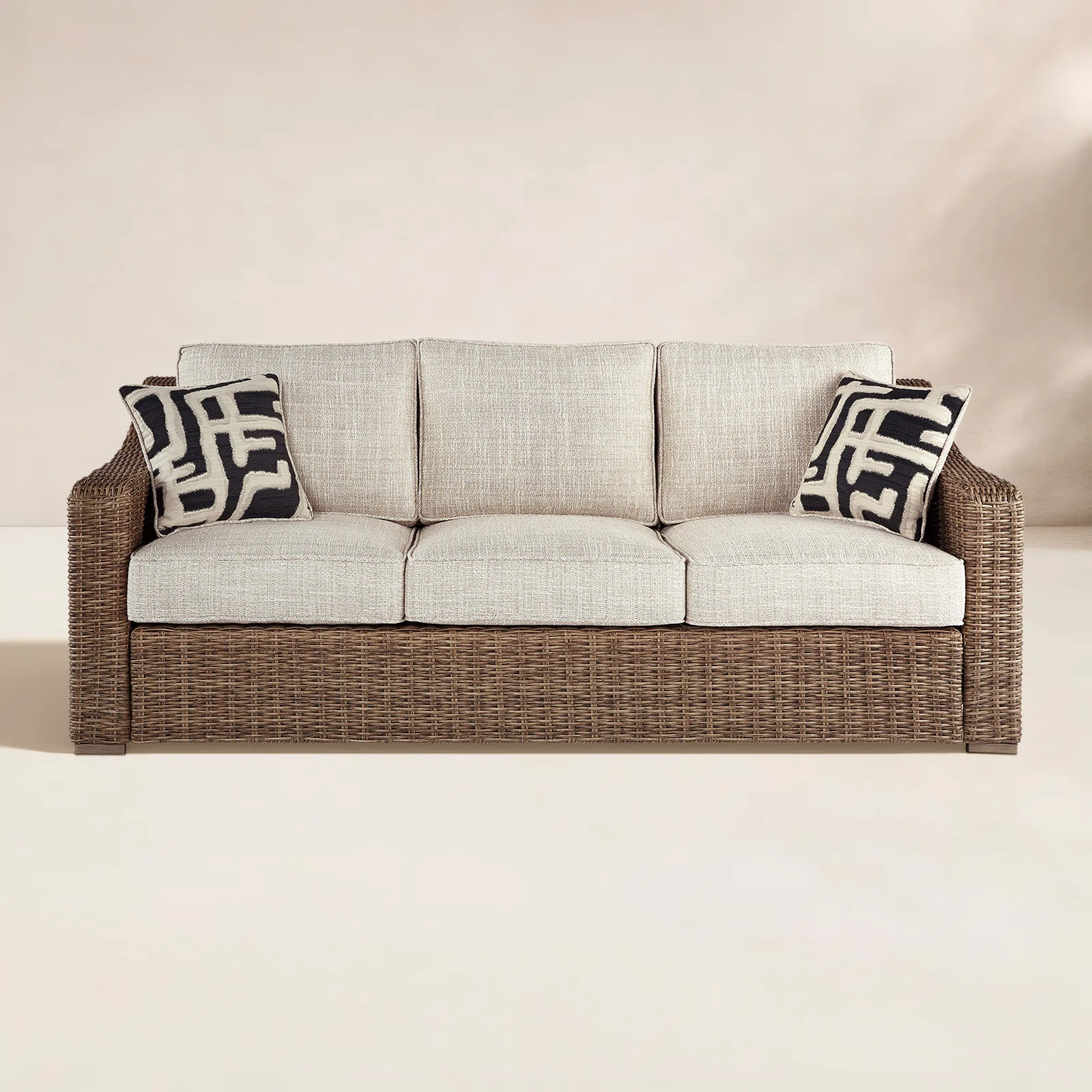 Danny 82.25" Wicker Outdoor Sofa | Wayfair North America