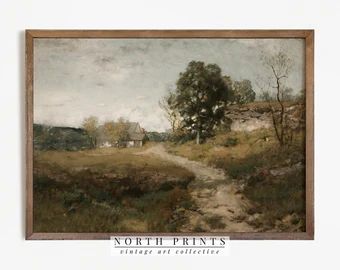 European Landscape Painting  Vintage Moody Print  PRINTABLE | Etsy | Etsy (US)